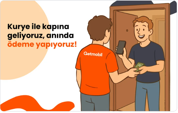 Kurye kapıda alım görseli